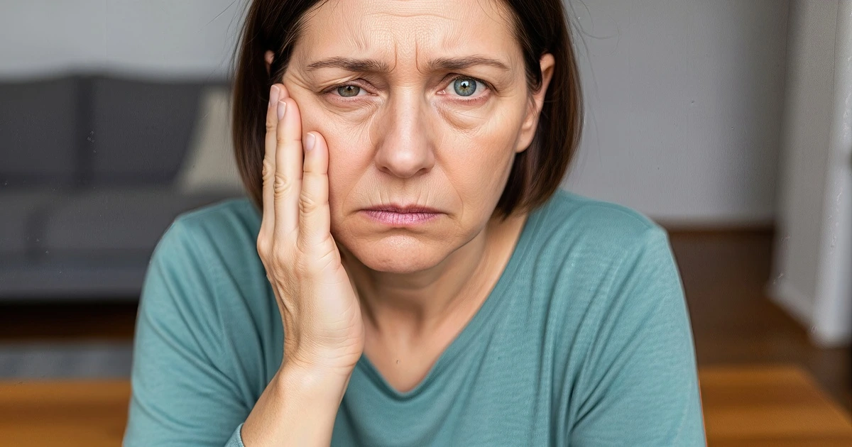 Access Oral Surgery illustration of a woman experiencing facial trauma